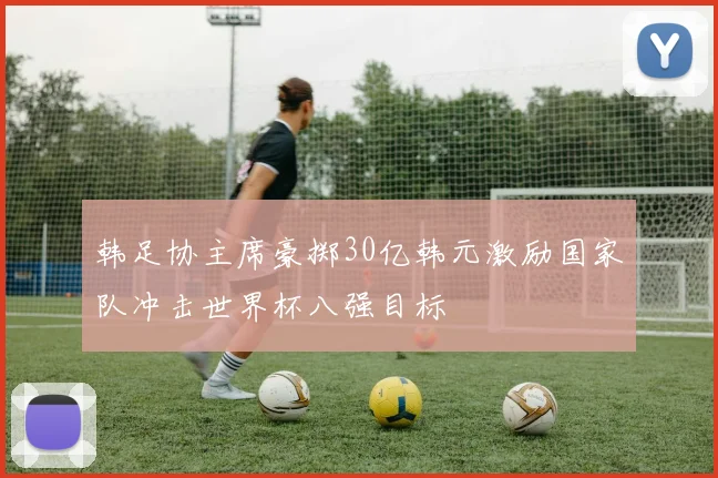 韩足协主席豪掷30亿韩元激励国家队冲击世界杯八强目标