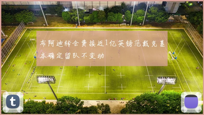 布阿迪转会费接近1亿英镑范戴克基本确定留队不变动